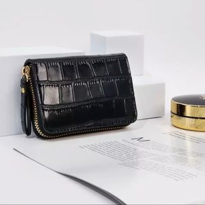 Genuine Leather Unisex Simple Multi-Card Holder, Business Card Coin Purse